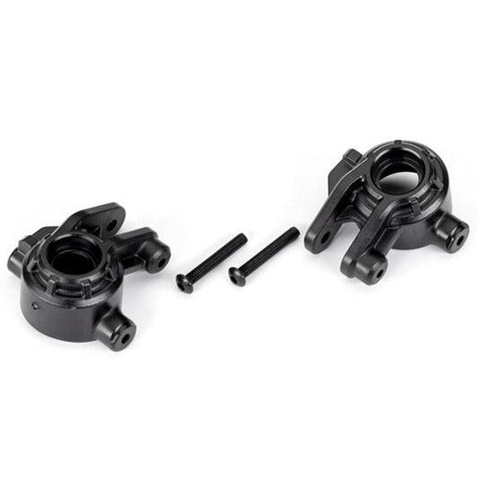 Traxxas 9037 Steering Blocks Extreme Heavy Duty Black 4x4 Hoss/Rustler/Slash - PowerHobby