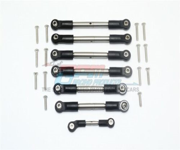 GPM RUS4160S-OC-BEBK HD Tie Rod Suspension Link Set Traxxas Rustler 4x4 Slash - PowerHobby