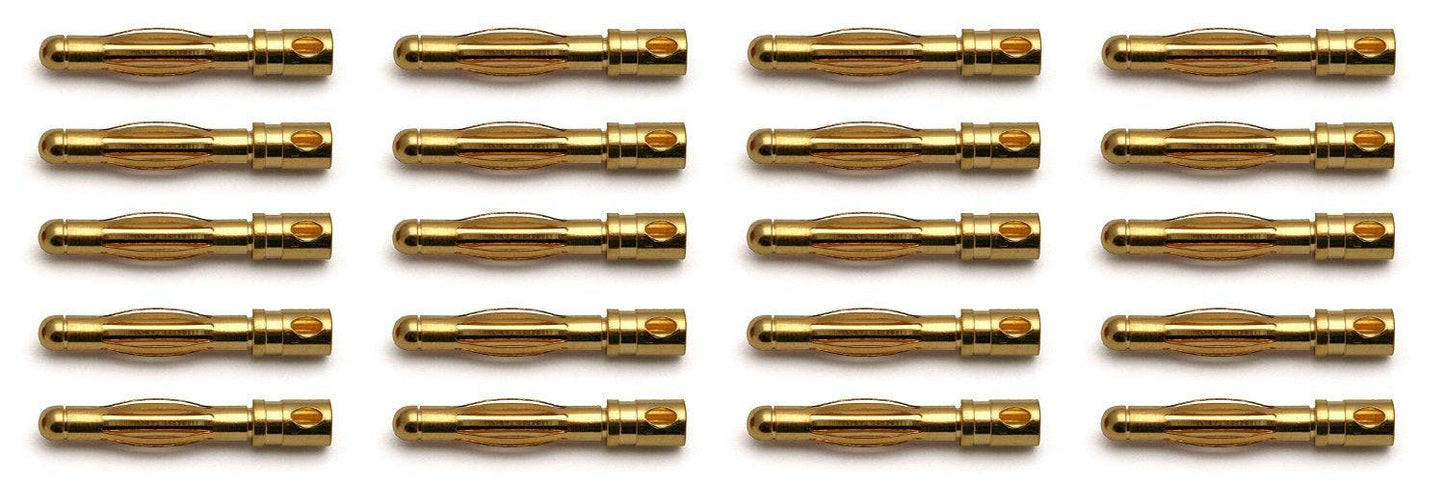 Team Associated 659 4.0 mm Connectors (30 Male) - PowerHobby