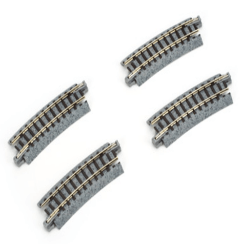 Kato 20-101 N Scale 249mm (9 3/4") Radius 15º Curve Track [4 pcs] UniTrack - PowerHobby