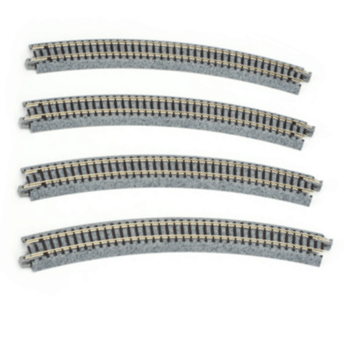 Kato 20-140 N Scale 381mm (15") Radius 30º Curve Track [4 pcs] UniTrack - PowerHobby