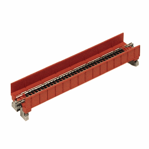 Kato 20-450 N Scale 186mm (7 5/16") Single Track Plate Girder Bridge Red - PowerHobby