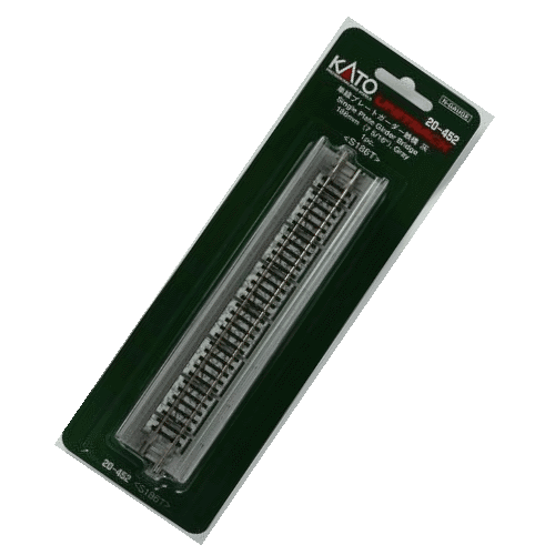 Kato 20-452 N Scale 186mm (7 5/16") Single Track Plate Girder Bridge, Gray - PowerHobby