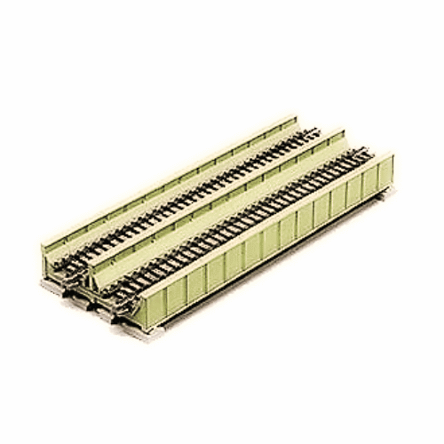 Kato 20-456 N Scale 186mm (7 5/16") Double Track Plate Girder Bridge Light Green - PowerHobby