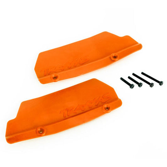 Traxxas 9519T Rear Left & Right Mud Guards Orange w/3x15 (2) 3x25mm (2) : Sledge - PowerHobby