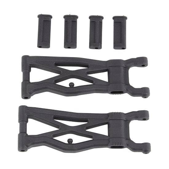 Associated 71150 RC10T6.1 Factory Team Rear Suspension Arms Carbon Fiber - PowerHobby