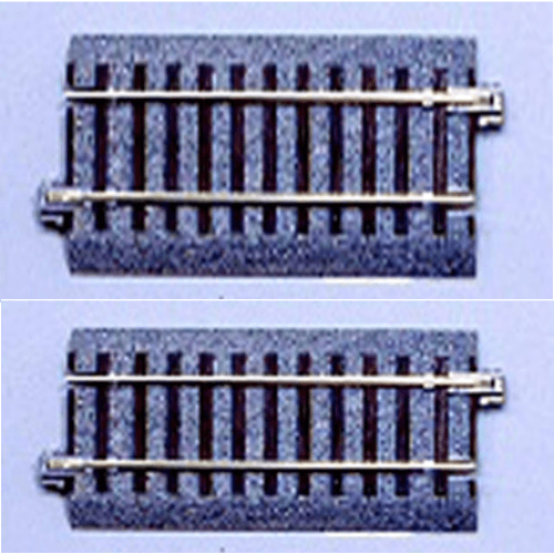 Kato 2-111 HO Scale 94mm (3 11/16") Straight Track [2 pcs] UniTrack - PowerHobby