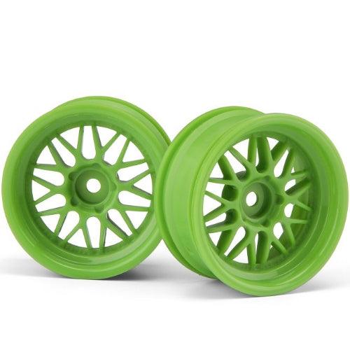 HPI Racing 106772 HRE C90 Wheel 26mm Green 6mm Offset (2) Touring Car - PowerHobby