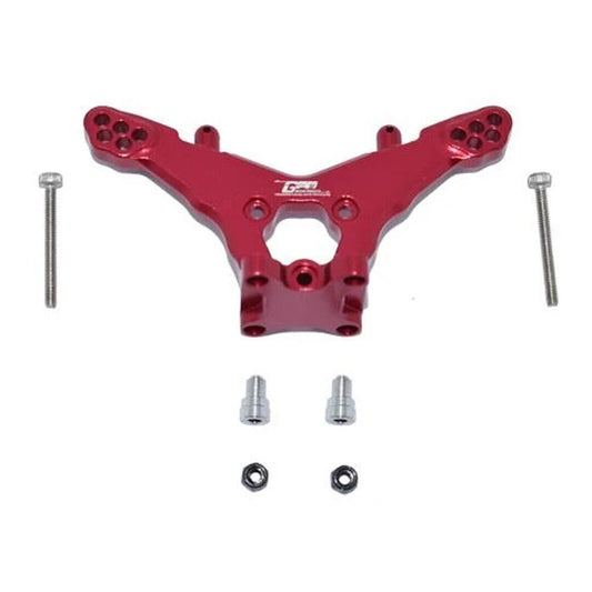 GPM Racing LM030-R Aluminum Rear Damper Mount Red : Losi 1/18 Mini-T 2.0 - PowerHobby