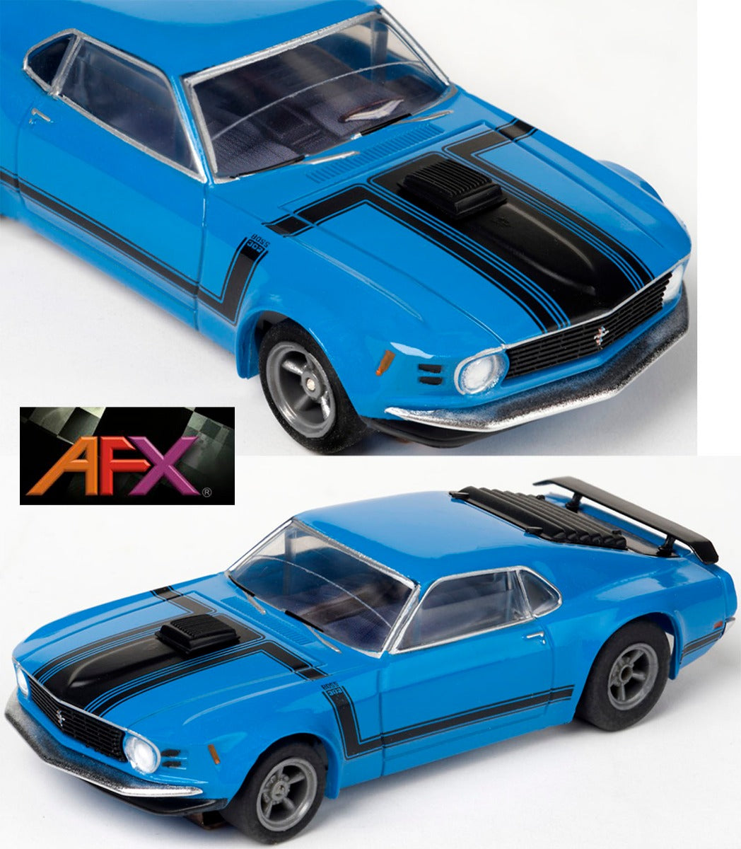 AFX 22026 Ford Mustang Boss 302 Blue MegeG+ Mega G+ Ho slot car AFX22026 - PowerHobby