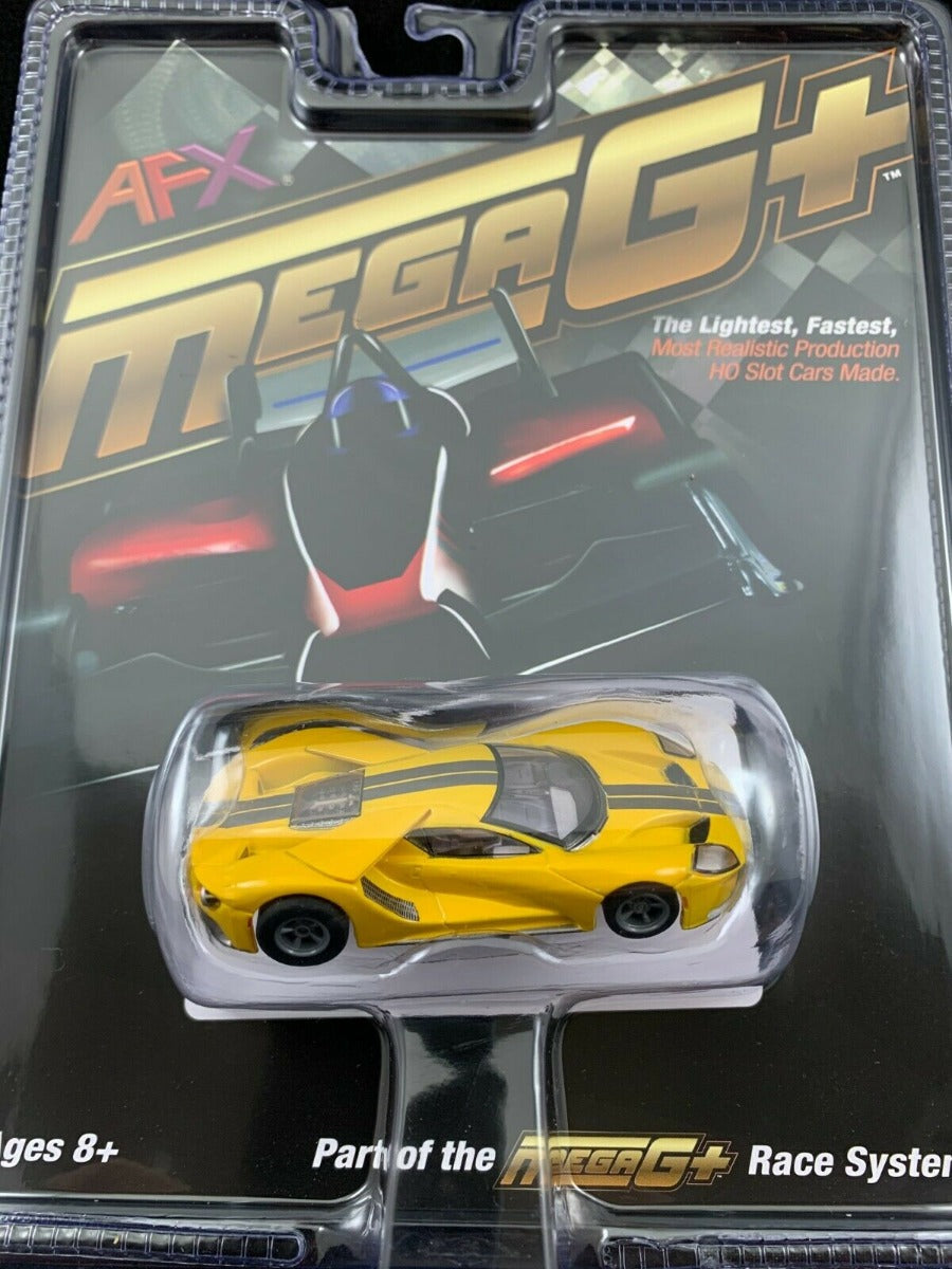 AFX 22029 Ford GT Triple Yellow MegeG+ Mega G+ Ho slot car AFX22029 - PowerHobby