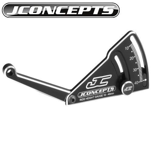 JConcepts 2282-2 Aluminum Ride Height Gauge 10-40mm Black - PowerHobby