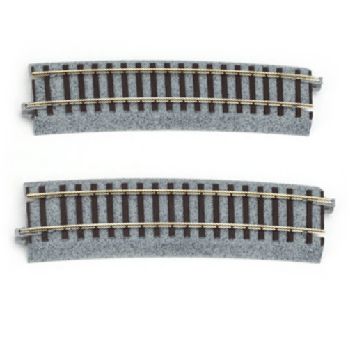 Kato 2-290 HO Scale 867mm (34 1/8") Radius 10º Curve Track [2 pcs] UniTrack - PowerHobby