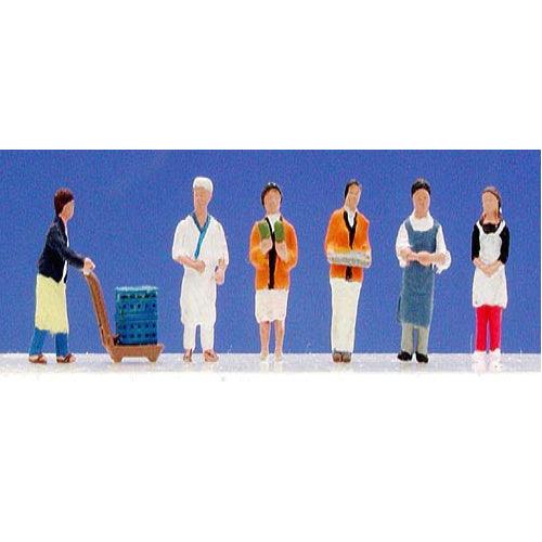 Kato 24-230 N Scale Shop Staff Figures 6pck - PowerHobby