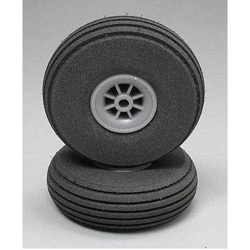 Dubro 250SL Super Lite Airplane Wheels 2-1/2" (2) pre-mounted foam / spoke rims - PowerHobby