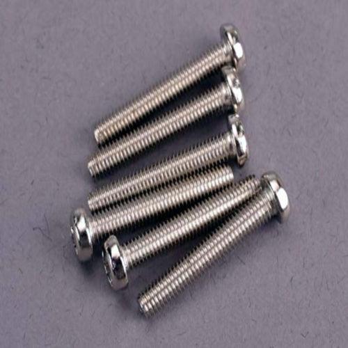 Traxxas 2566 Round Head Machine Screws 3x20mm (6) Nitro Slash - PowerHobby