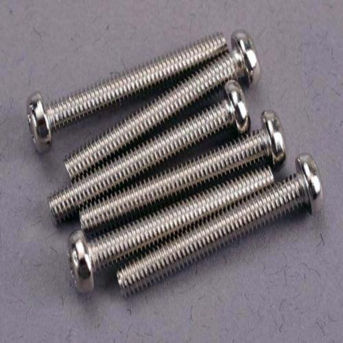 Traxxas 2567 Screws 3x23mm Roundhead Machined (6) - PowerHobby