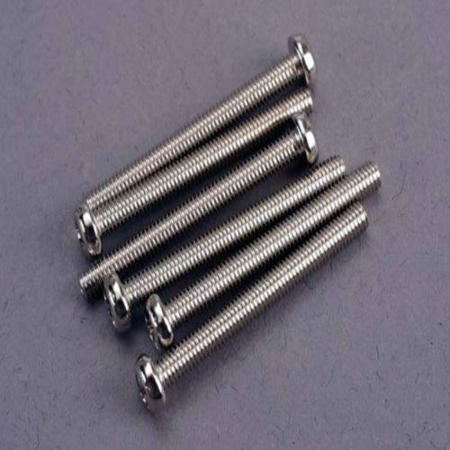 Traxxas 2572 Screws 3x30mm Roundhead Machined (6) Stampede - PowerHobby