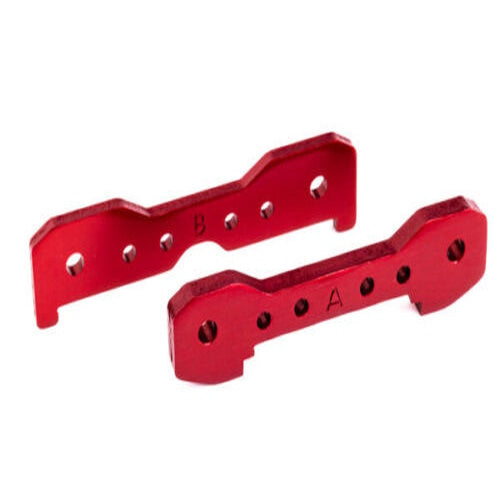 Traxxas 9527R Tie bars, front, 6061-T6 aluminum (Red titanium-anodized) - PowerHobby