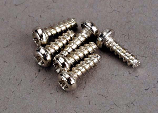 Traxxas 2674 Round Head Self-Tapping Screw 2x6mm Revo (6) - PowerHobby