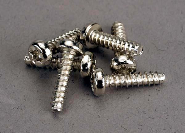 Traxxas 2676 Roundhead Screw 3x12mm (6) Rustler Stampede - PowerHobby