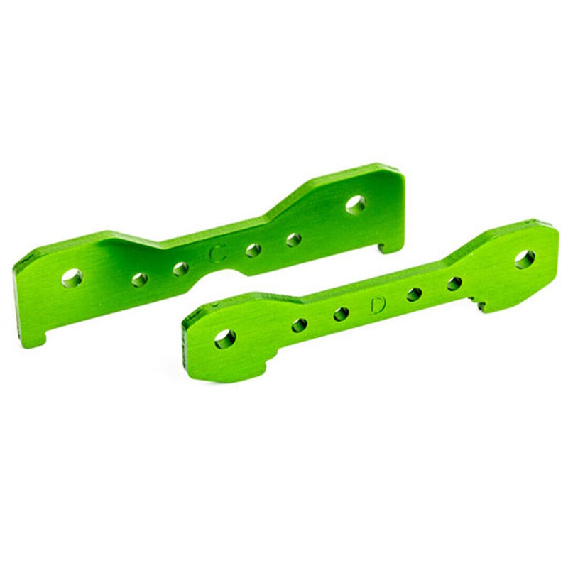 Traxxas 9528G Aluminum 6061-T6 Rear Tie Bars Green for Sledge - PowerHobby