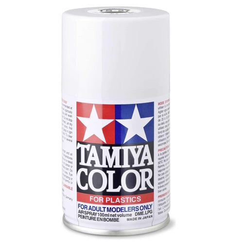 Tamiya Spray Lacquer TAMTS-7 Matte White - 100ml Spray Can 85027 - PowerHobby