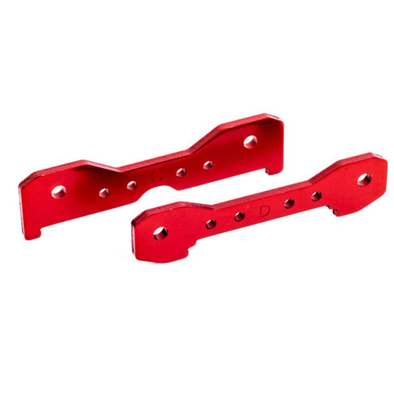 Traxxas 9528R Tie Bars, Rear, 6061-T6 Aluminum (Red-Anodized) Sledge / TRA1 - PowerHobby