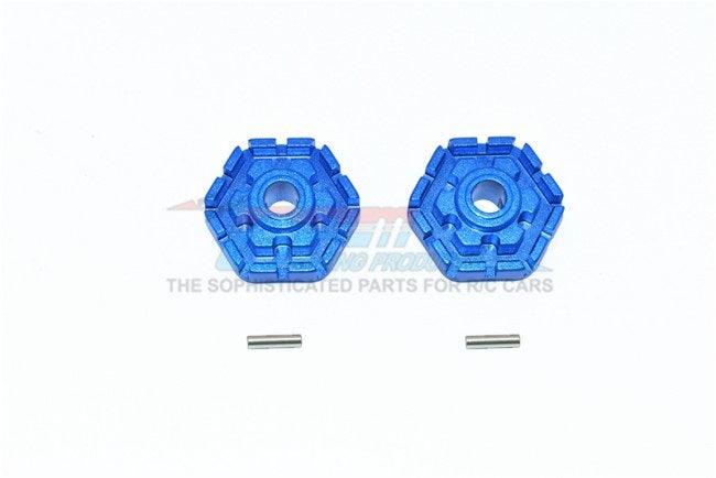 GPM ALUMINUM WHEEL HUB HEX (+2MM) TRAXXAS 1/10 MAXX 4WD BLUE - PowerHobby