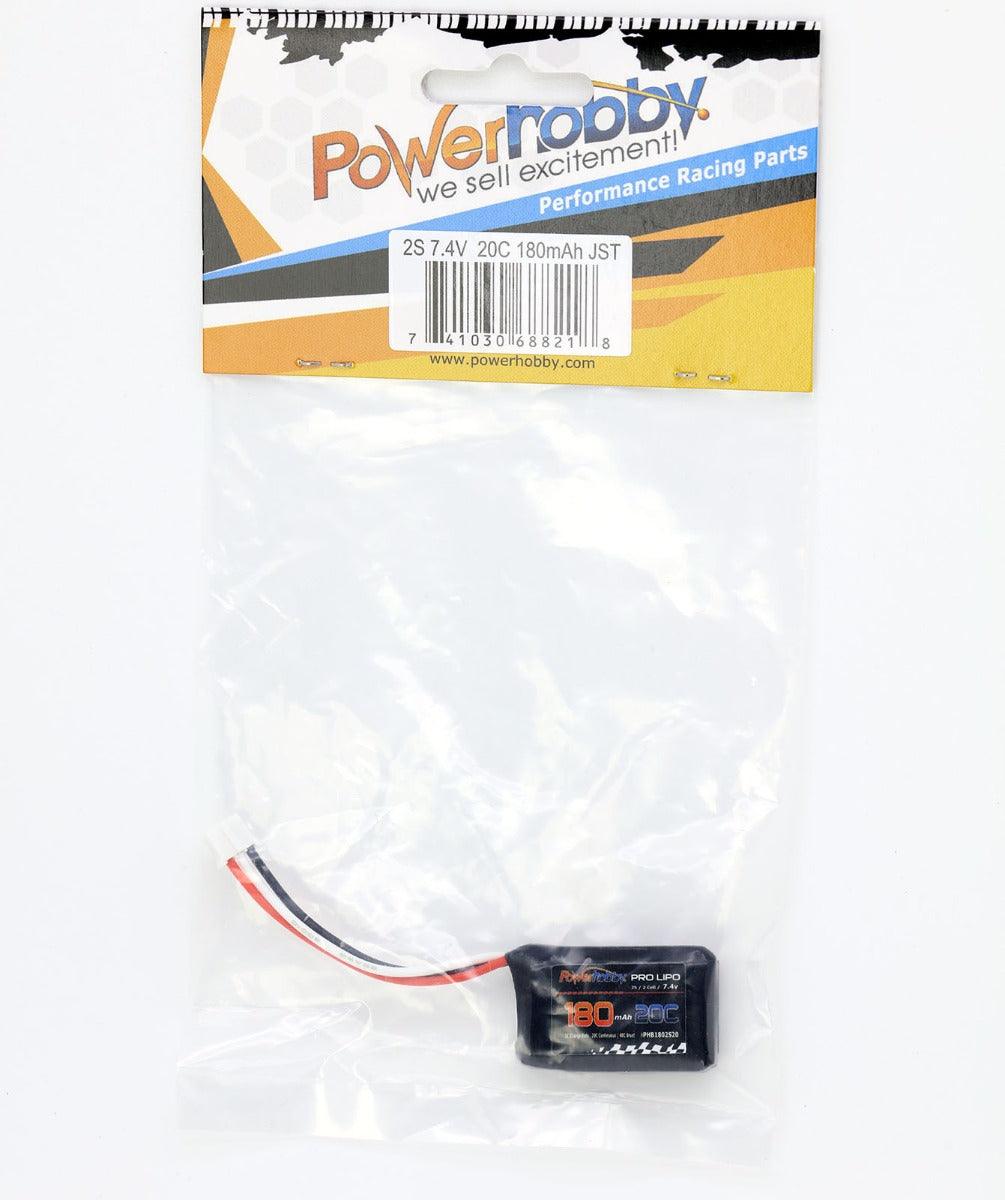 Powerhobby 2S 180mah 20c Lipo Battery : E-flite UMX Carbon Cub / UMX Sbach 3D - PowerHobby