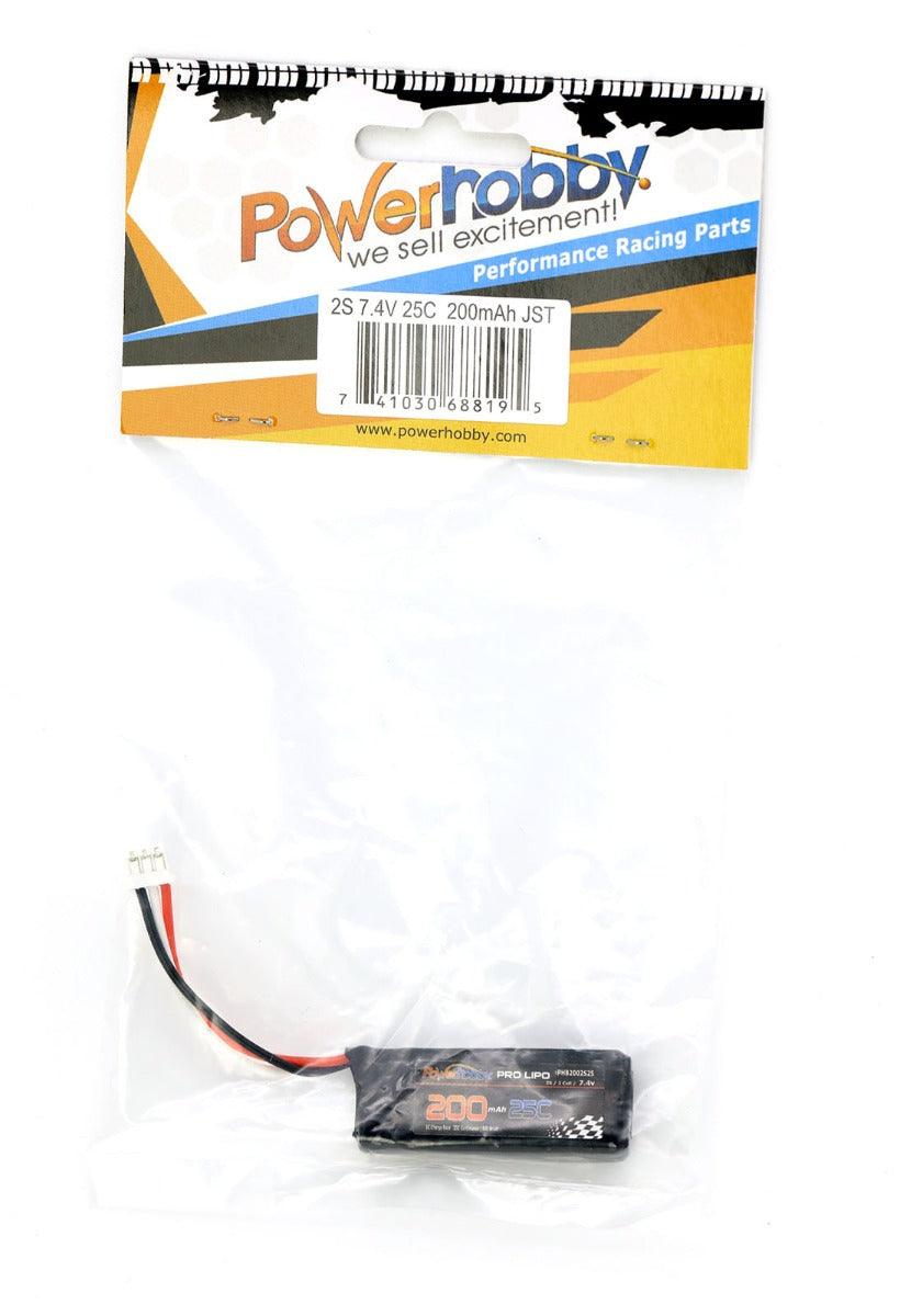 Powerhobby 2S 200MAH 30C Lio Battery : Blade UM F-27 E-flite UMX P-47 Timber - PowerHobby