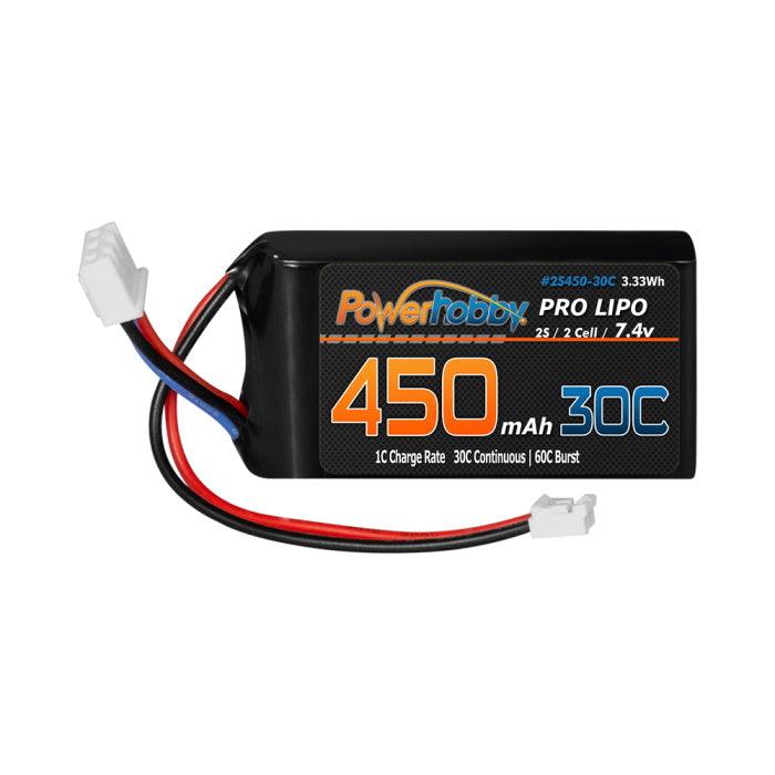 Powerhobby 2s 450mah 30C UPGRADE Lipo Battery : Axial SCX24 - PowerHobby