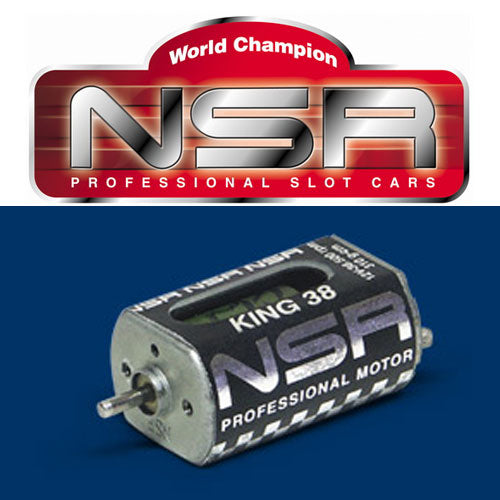 NSR 3015 King 1/32 Slot Car Long Can 38,500 RPM Motor 38K - PowerHobby