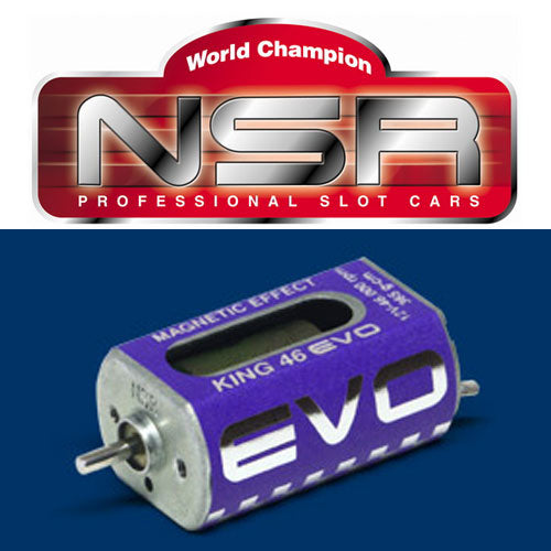 NSR 3029 King Evo Long Can 46,000 RPM Motor 1/32 Slot Car 46K - PowerHobby