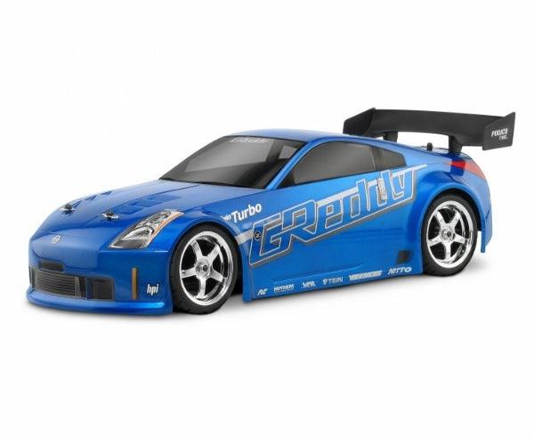 HPI Racing 17218 Nissan 350Z GReddy Twin Turbo Clear Body 190mm Sprint 2 - PowerHobby