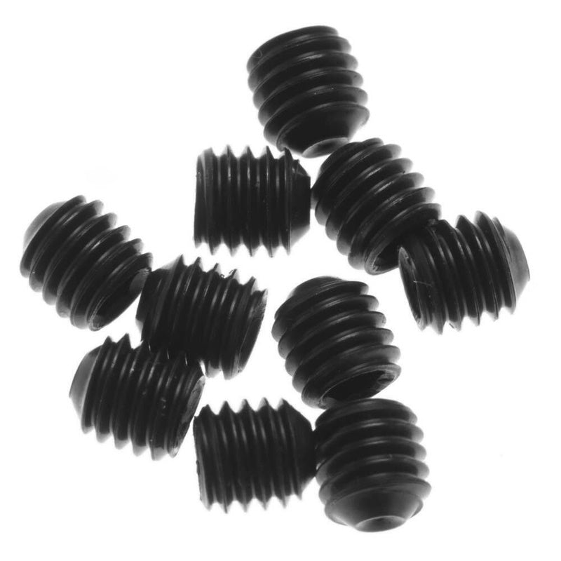 Tekno RC TKR1602 M4x4mm Set Screws (black, 10pcs) - PowerHobby