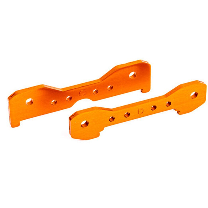 Traxxas 9528T Tie Bars, Rear, 6061-T6 Aluminum (Orange-Anodized) Sledge / TRA1 - PowerHobby