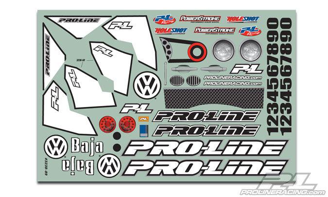 Pro-Line 3238-63 VW Full Fender Baja Bug Clear Body Slash - PowerHobby