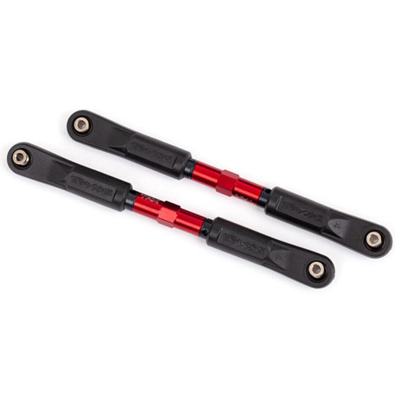 Traxxas 9549R Tubes Aluminum 7075-T6 Toe Links 120mm Red (2) : Sledge - PowerHobby