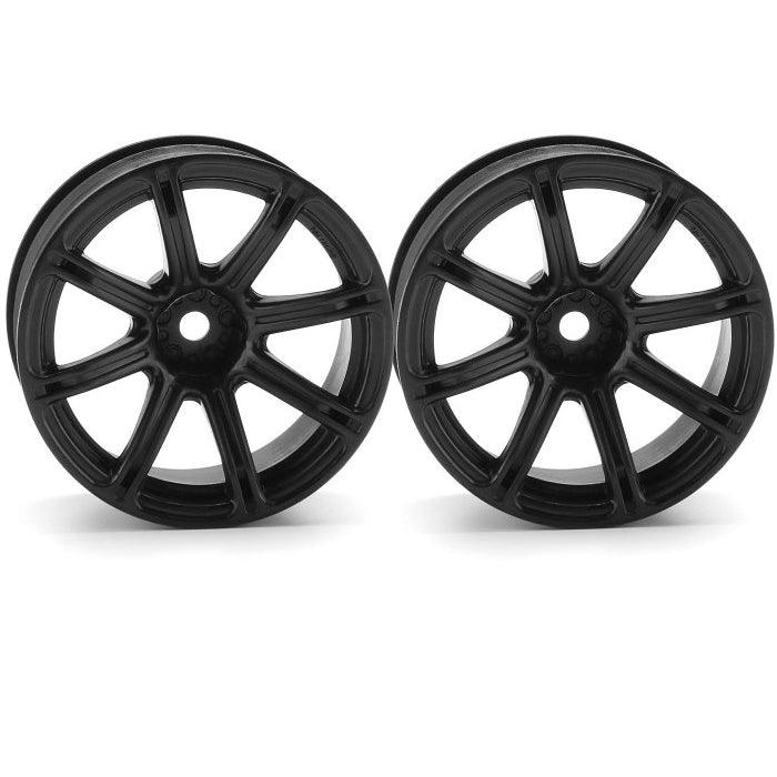 HPI 3308 Work Emotion XC8 Wheel 26mm 9mm Offset Black (2) Sprint2 / E10 /Nitro 3 - PowerHobby