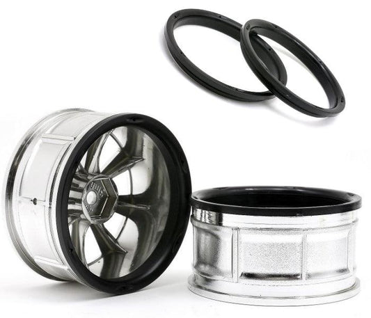 HPI Racing 33462 LP29 Wheel ATG RS8 Chrome (2) RTR Sprint 2 - PowerHobby