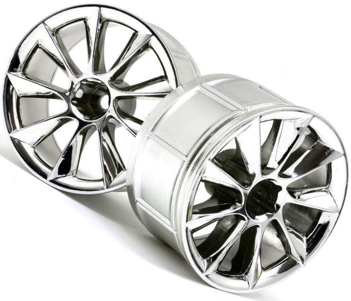 HPI Racing 33464 LP35 Wheel ATG RS8 Chrome (2) RTR Sprint 2 / Nitro 3 - PowerHobby