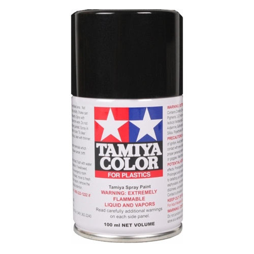 Tamiya TAMTS-40 TS-40 Metallic Black Lacquer Spray Paint 100ml 85040 - PowerHobby