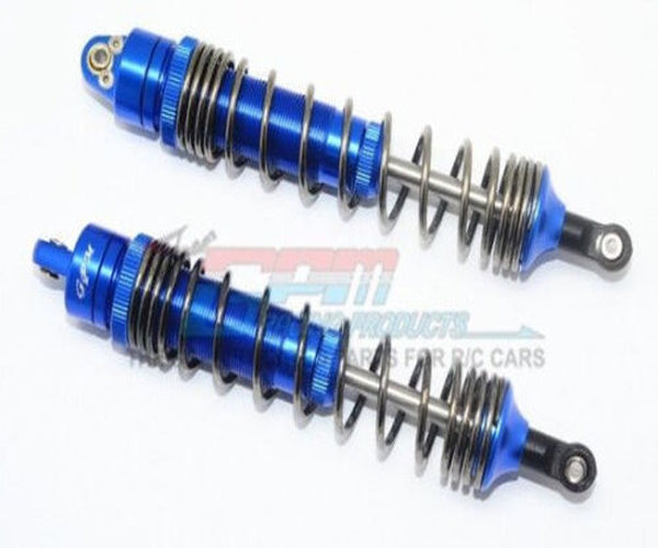 GPM Racing UDR135F-B-BEBK Traxxas UDR Blue Aluminum 135mm Front Spring Shock Set - PowerHobby