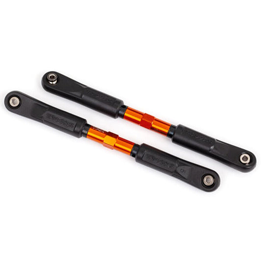 Traxxas 9549T Tubes Aluminum 7075-T6 Toe Links 120mm Orange (2) : Sledge - PowerHobby