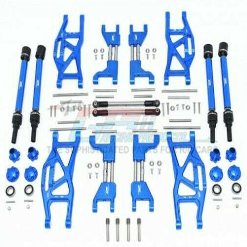 GPM Racing TXMS100-B Traxxas Maxx Alum. Widening Kit W/ Arms, CVDs & Turnbuckles - PowerHobby