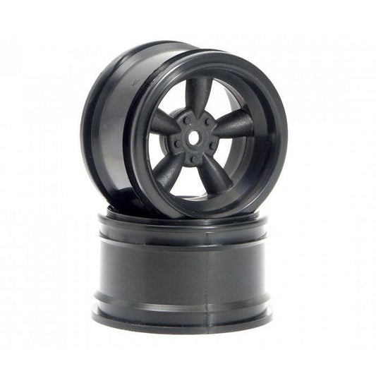 HPI Racing 3821 Vintage 5-Spoke Wheel 31mm Black 6mm Offset (2) Sprint 2 Flux - PowerHobby