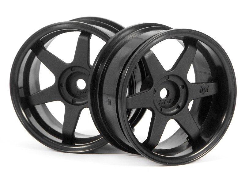 HPI Racing 3846 TE37 Wheel 26mm Black 6mm Offset (2) Sprint 2 Nitro E10 Ford - PowerHobby