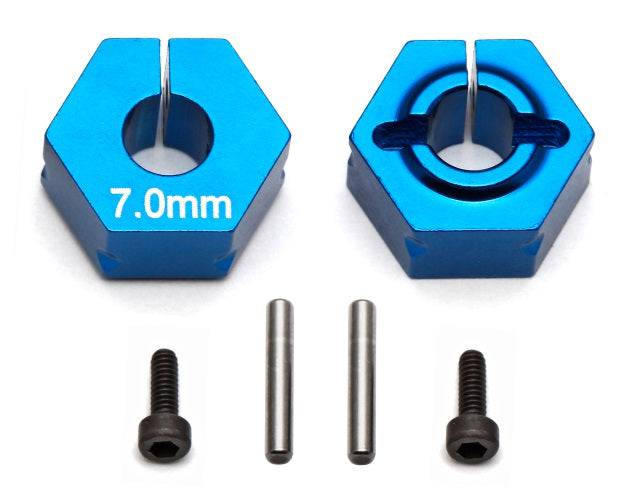 Associated 91610 Clamping Wheel Hexes 7.0mm RC10B5M RC10B6 / D RC10SC5M RC10T5M - PowerHobby