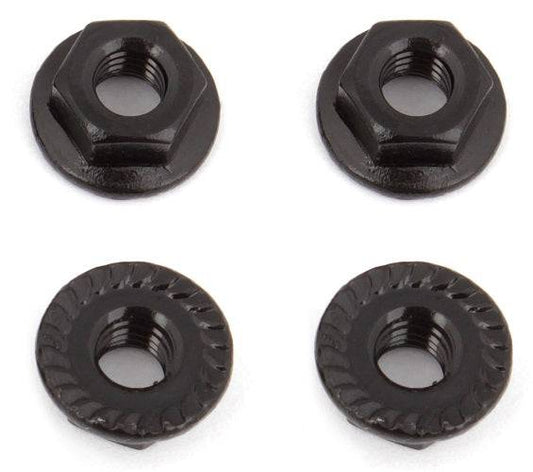 Team Associated 91738 Nuts M4 Serrated Nuts RC10B6 RC10B6D - PowerHobby